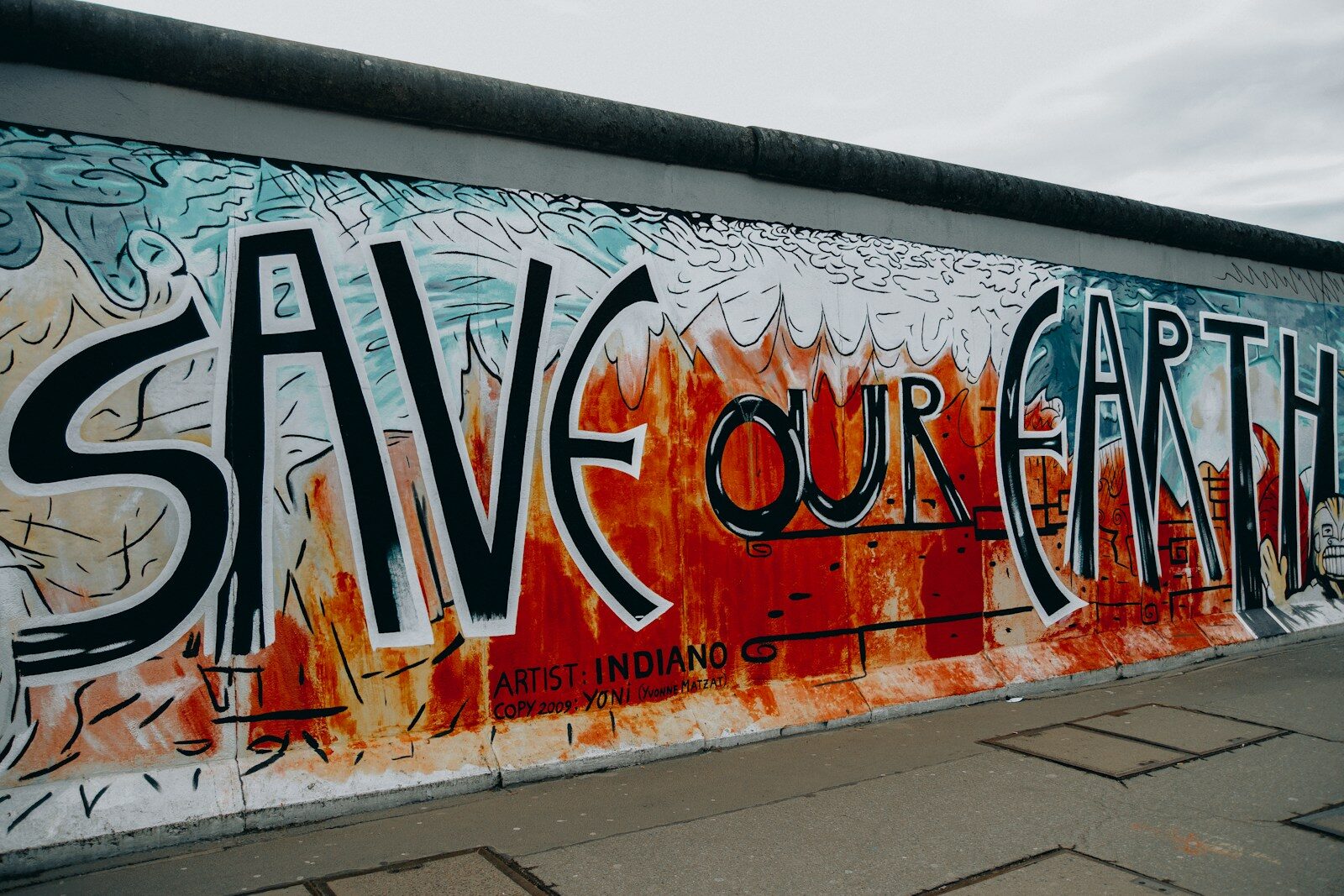 save our earth Berlin wall
